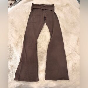 Target brown flared leggings size xs